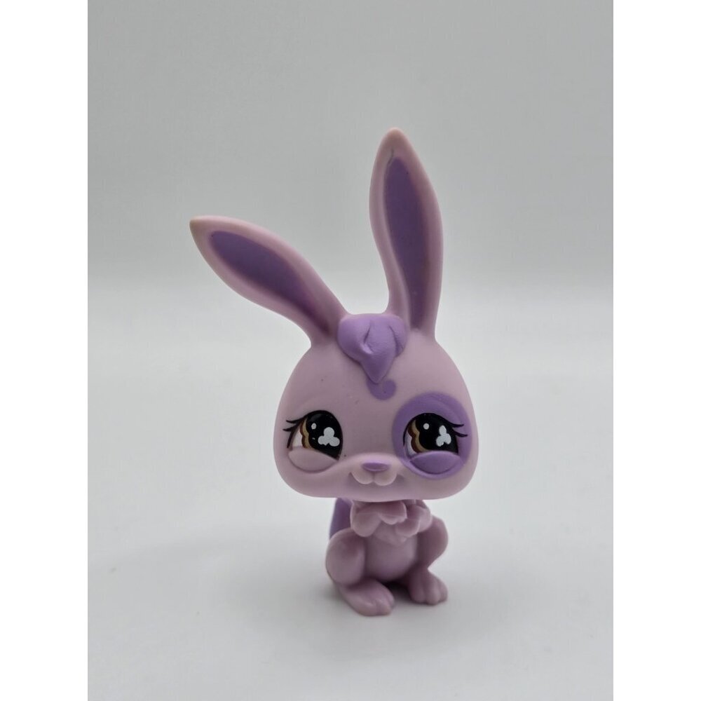 Authentic Rare Littlest Pet Shop Purple Rabbit Bunny Brown Clover Eyes #764 LPS